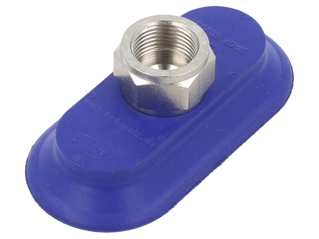 Zuignap; 80x40mm; G3/8-IG; Shorehardheid: 60; 11,7cm3; SAOF Zuignap; 80x40mm; G3/8-IG; Shorehardheid: 60; 11,7cm3; SAOF